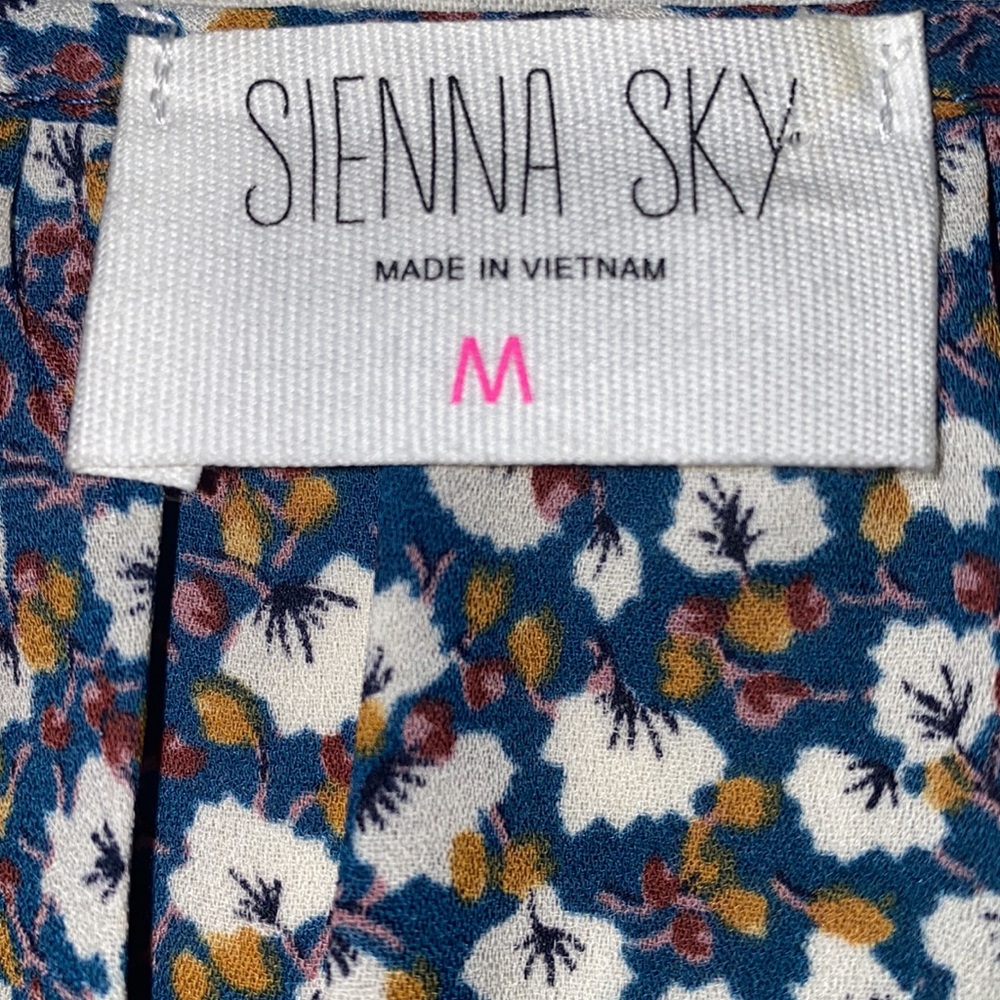 Sienna Sky Floral Peplum 3/4 Sleeve Blouse - Picture 11 of 13